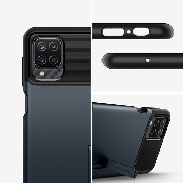 Samsung Galaxy A12 Deksel Slim Armor Metal Slate