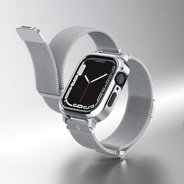 Apple Watch 40 mm deksel med reim Metal Fit Pro Silver