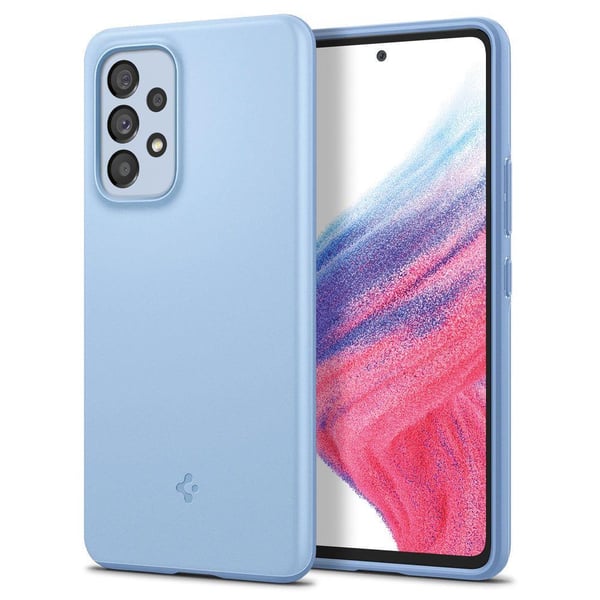 Samsung Galaxy A33 5G Cover Thin Fit Creme Blå