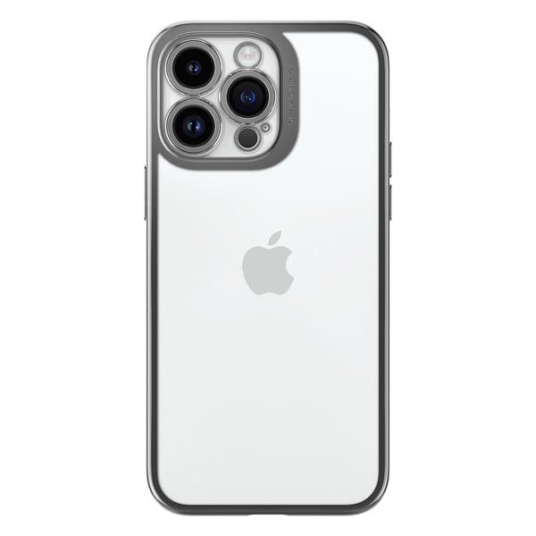 iPhone 14 Pro Max Cover Optik Crystal Chrome Grå