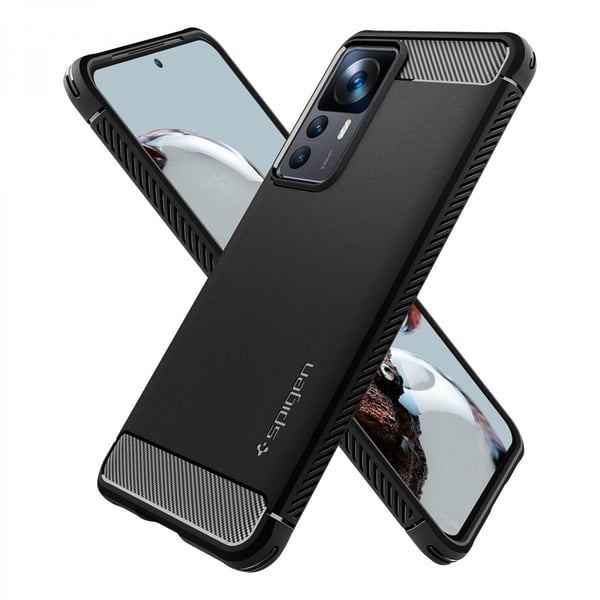 Xiaomi 12T/12T Pro Deksel Robust Armor Matt Svart