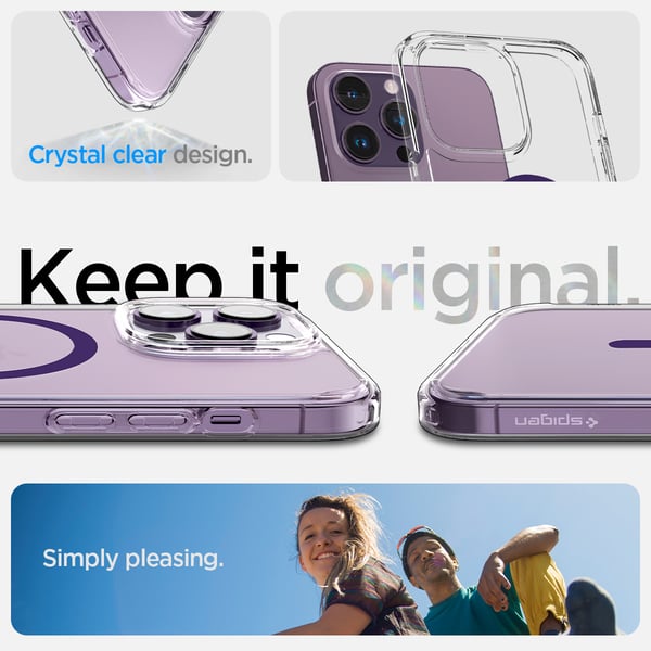 iPhone 14 Pro Max Deksel Ultra Hybrid MagFit Dyp Lilla