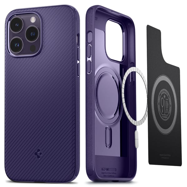 iPhone 14 Pro Max Deksel Mag Armor MagFit Dyp Lilla