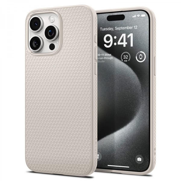 iPhone 15 Pro Max -kotelo Liquid Air Natural Titanium