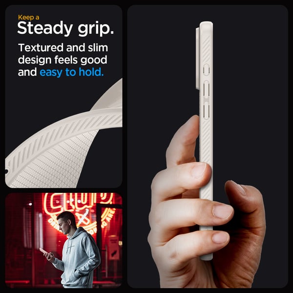 iPhone 15 Pro Max -kotelo Liquid Air Natural Titanium