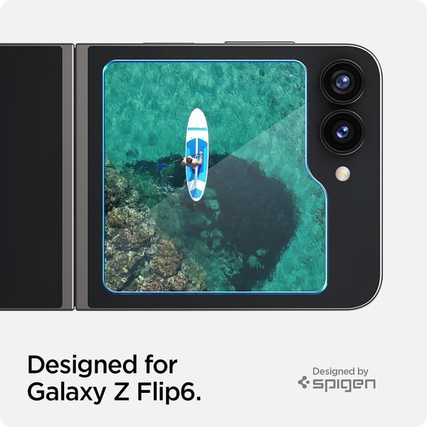 Samsung Galaxy Z Flip 6/Flip 7 FE Skjermbeskytter GLAS.tR EZ Fi