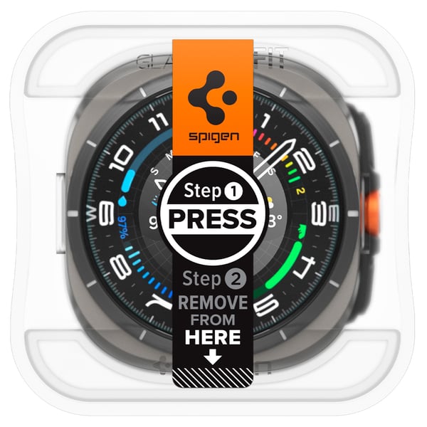 Samsung Galaxy Watch Ultra Skjermbeskytter GLAS.tR EZ Fit 2-pakning