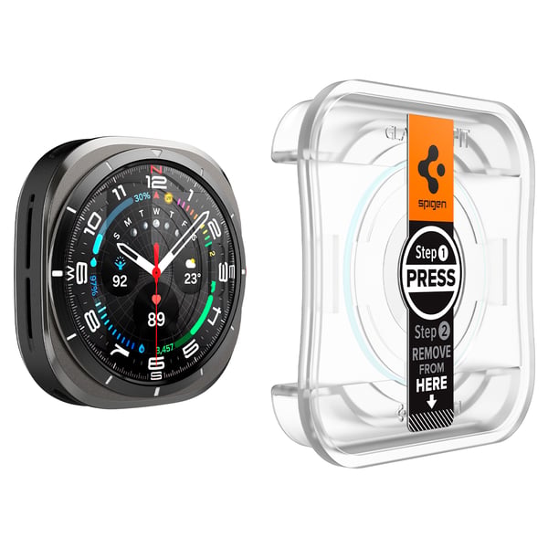 Samsung Galaxy Watch Ultra Skjermbeskytter GLAS.tR EZ Fit 2-pakning