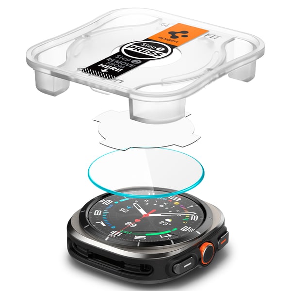 Samsung Galaxy Watch Ultra Skjermbeskytter GLAS.tR EZ Fit 2-pakning