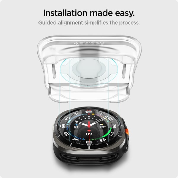 Samsung Galaxy Watch Ultra Skjermbeskytter GLAS.tR EZ Fit 2-pakning