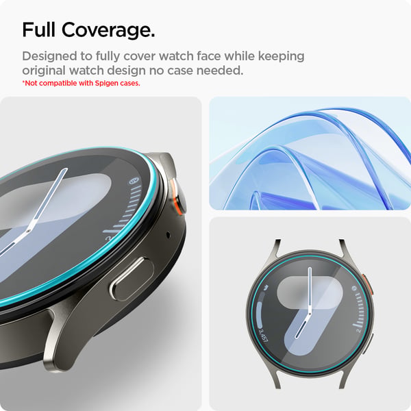 Samsung Galaxy Watch 7 44mm Skjermbeskytter GLAS.tR EZ Fit 2-pk