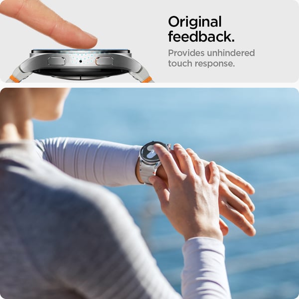 Samsung Galaxy Watch 7 44mm Skjermbeskytter GLAS.tR EZ Fit 2-pk