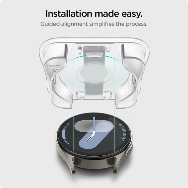 Samsung Galaxy Watch 7 44mm Skjermbeskytter GLAS.tR EZ Fit 2-pk