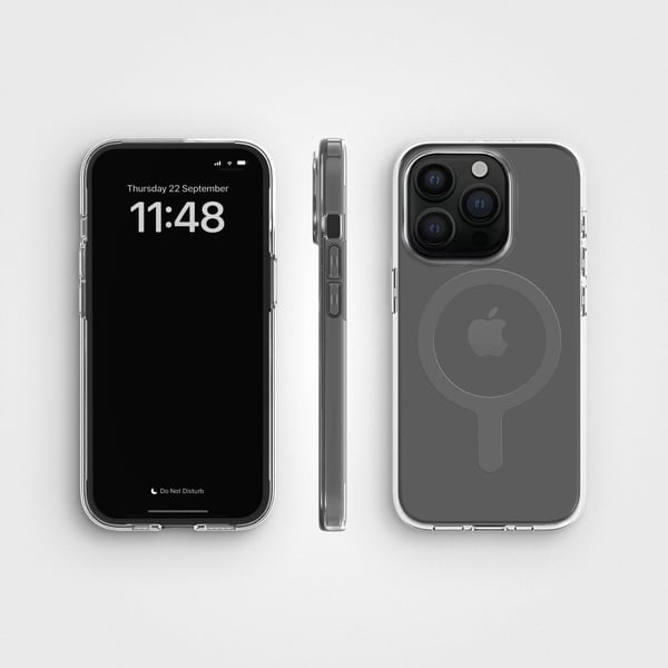 iPhone 15 -kotelo CLRPRTCT Läpinäkyvä