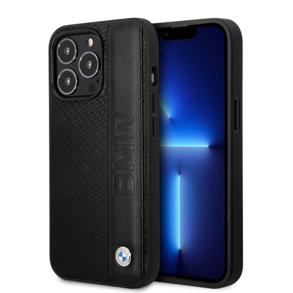 iPhone 14 Pro Max Deksel Stor Logo Stripe Svart