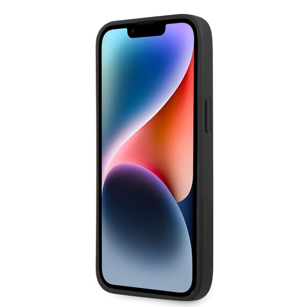 iPhone 14 Pro Deksel Varmstemplet Metall Logo Svart