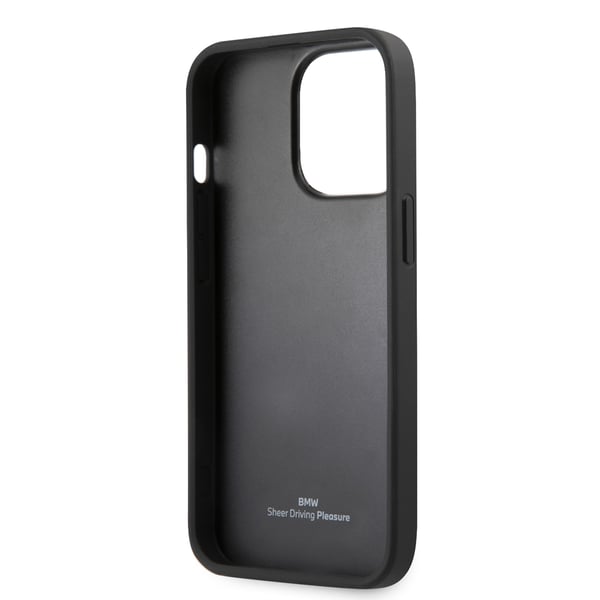 iPhone 14 Pro Deksel Varmstemplet Metall Logo Svart