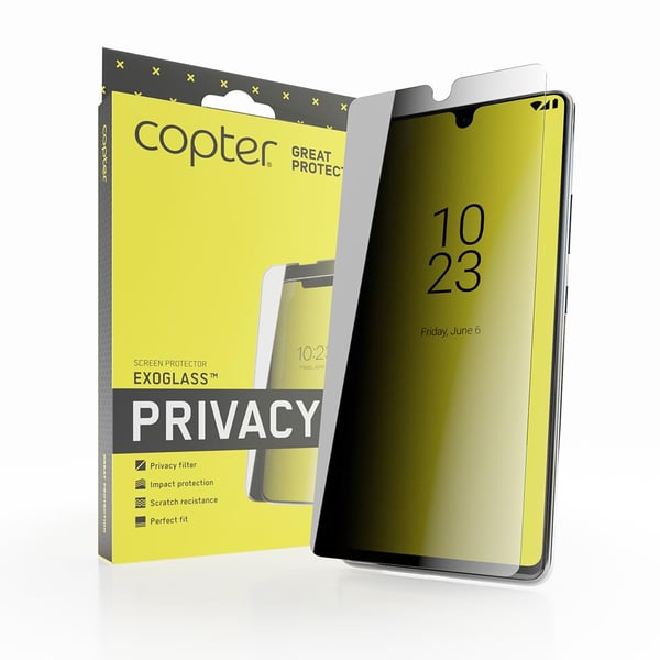 iPhone 14 Skjermbeskytter Exoglass Flat Privacy