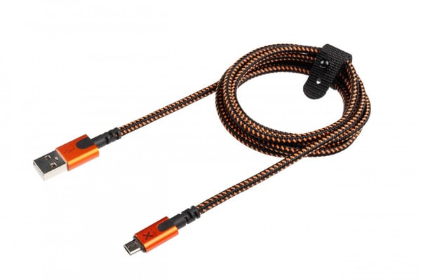 Xtreme USB-A - Micro USB -kaapeli 1,5 m musta oranssi