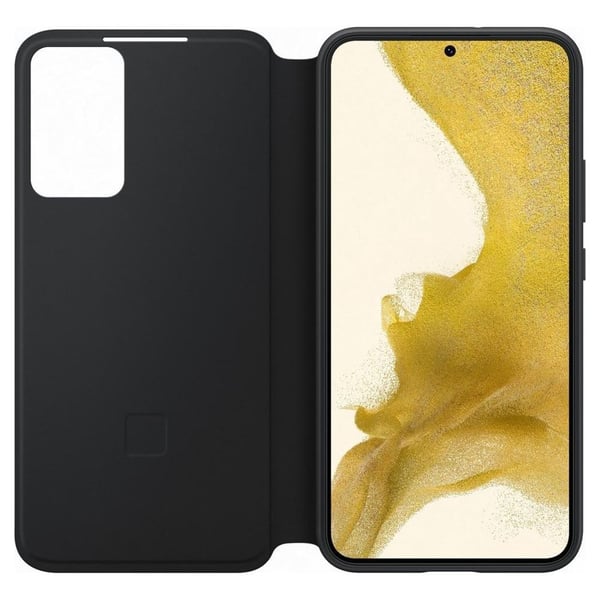Alkuperäinen Galaxy S22 Plus -kotelo Smart Clear View Cover Musta