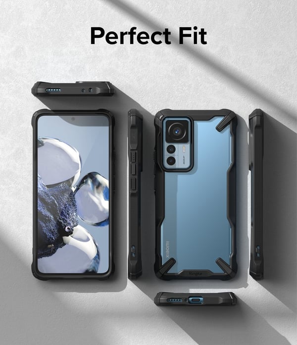 Xiaomi 12T/12T Pro Deksel Fusion X Svart