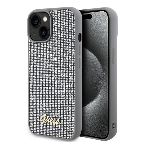 iPhone 15 Cover Firkantet Spejl Sølv