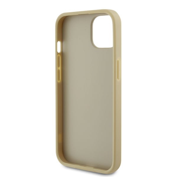 iPhone 15 Cover Perforeret Glitter Guld