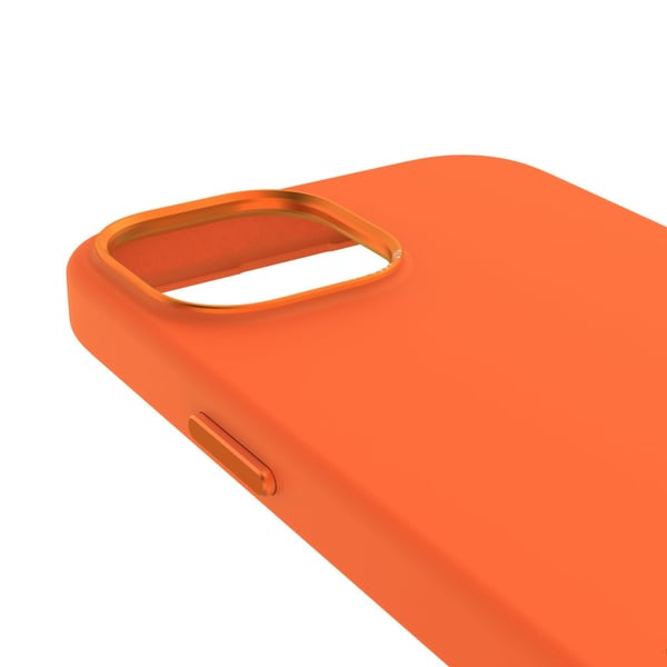 iPhone 15 Plus Skal Silicone Backcover Apricot