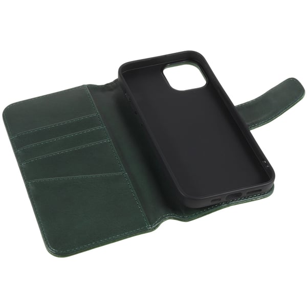 iPhone 14 Plus -kuori Essential Leather Juniper Green