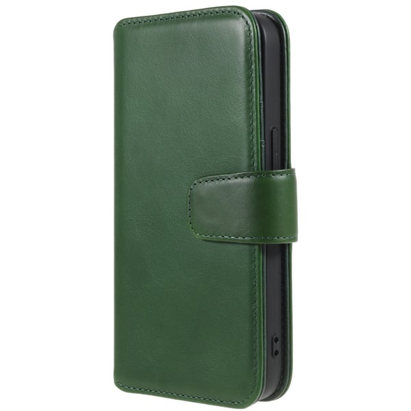 iPhone 14 Plus -kuori Essential Leather Juniper Green