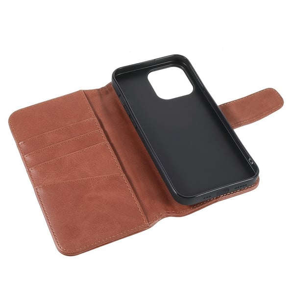 iPhone 14 Pro -kuori Essential Leather Maple Brown