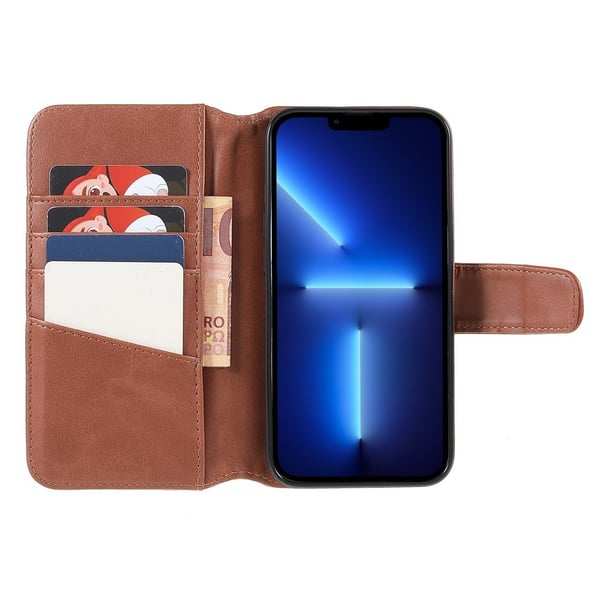 iPhone 14 Pro -kuori Essential Leather Maple Brown