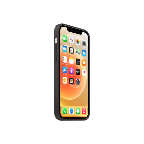 Original iPhone 12/iPhone 12 Pro-deksel Silikondeksel MagSafe Svart
