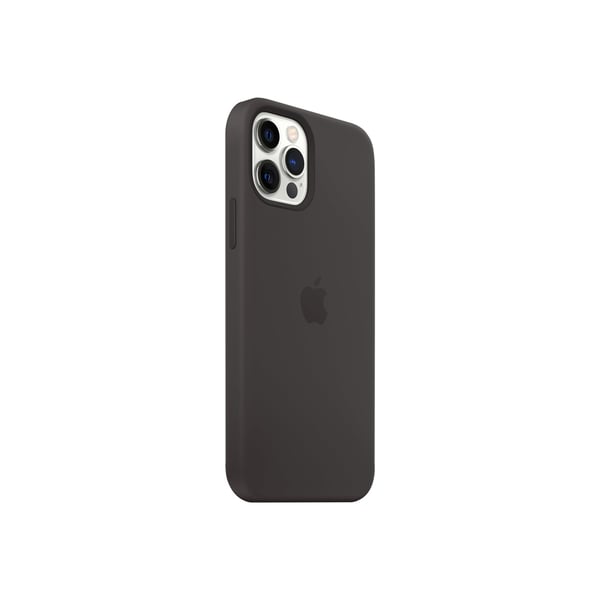 Original iPhone 12/iPhone 12 Pro-deksel Silikondeksel MagSafe Svart