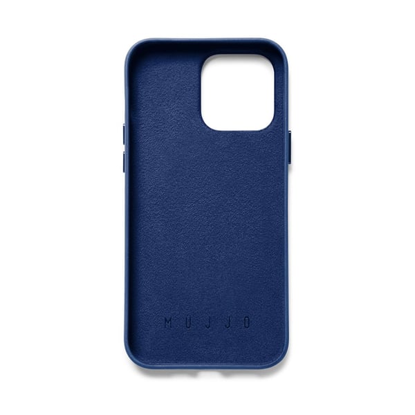 iPhone 14 Pro Max-deksel i fullskinn med lommebok, Monaco Blue