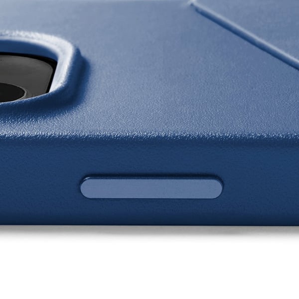 iPhone 14 Pro Max-deksel i fullskinn med lommebok, Monaco Blue