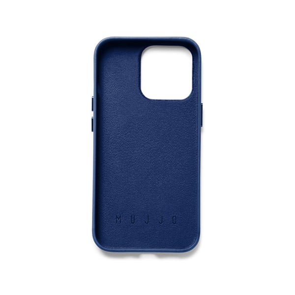iPhone 14 Pro-deksel i fullskinn med lommebok Monaco Blue