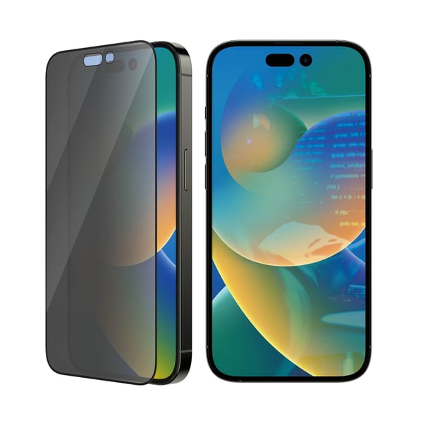 iPhone 14 Pro Skærmbeskytter Ultra-Wide Fit Privacy EasyAligne