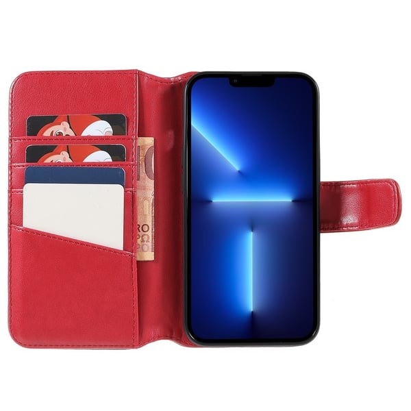 iPhone 14 Pro Cover Essential Læder Poppy Rød