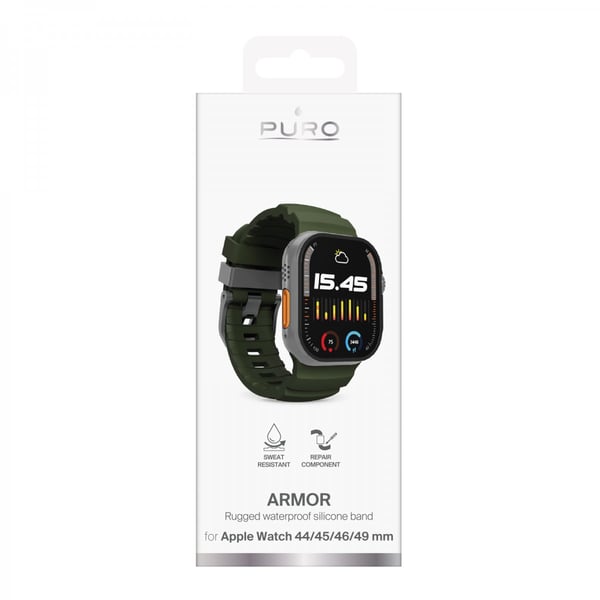 Apple Watch 44/45/46/Ultra 49mm Rem Armor Grønn