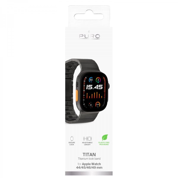 Apple Watch 44/45/46mm/Ultra 49mm Rem Titan Sort