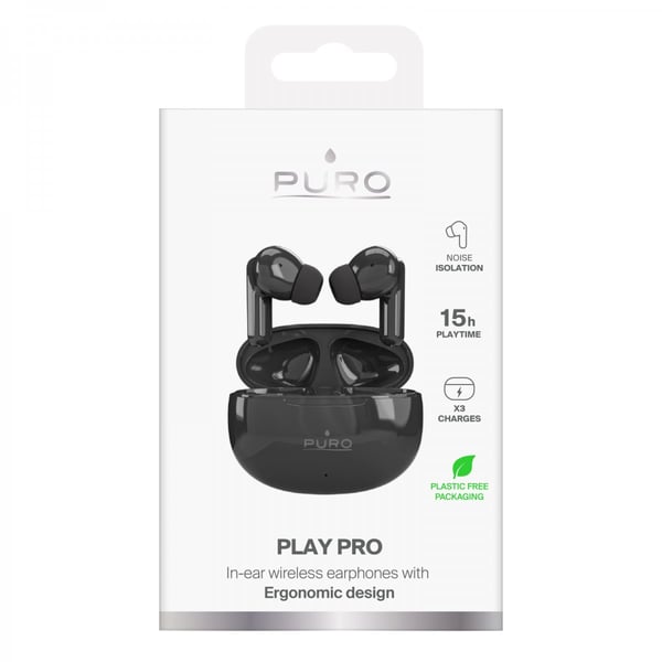 Langattomat Play Pro -kuulokkeet, musta