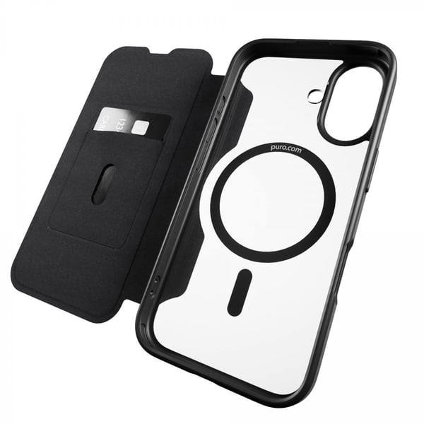 iPhone 16 Suojakotelo Book Mag 2 Musta