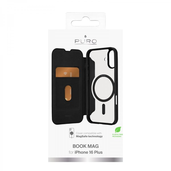 iPhone 16 Plus Cover Book Mag 2 Sort