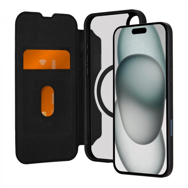 iPhone 16 Plus Cover Book Mag 2 Sort