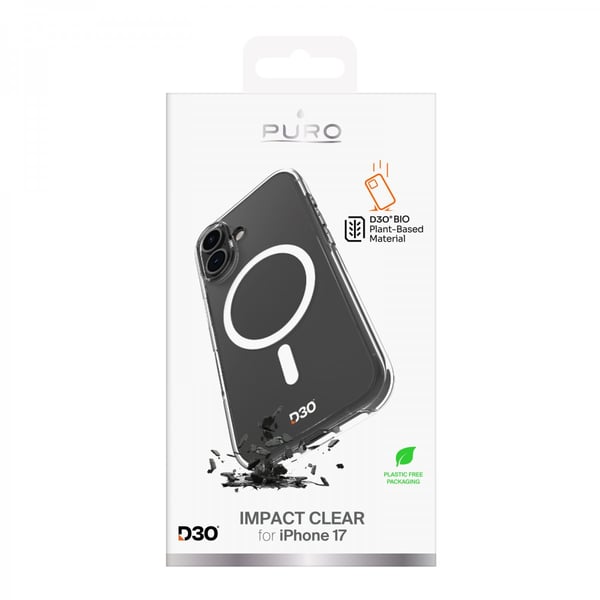 iPhone 17 Cover Impact Clear D3O MagSafe Transparent