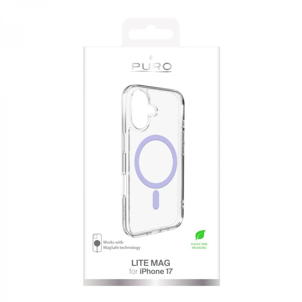 iPhone 17 Cover Lite Mag Transparent Lavendel