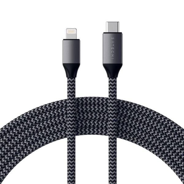 USB-C till Lightning-kabel 1.8 meter Grå