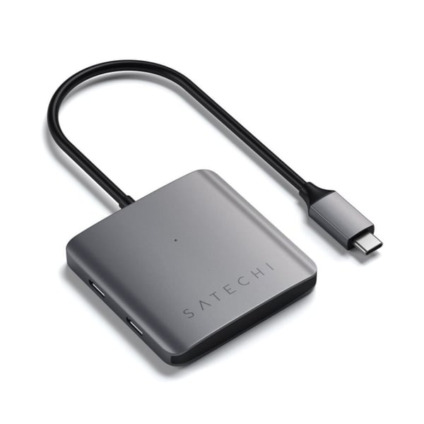 Aluminium 4-porters USB-C-hub