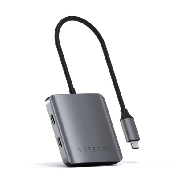 Aluminium 4-porters USB-C-hub